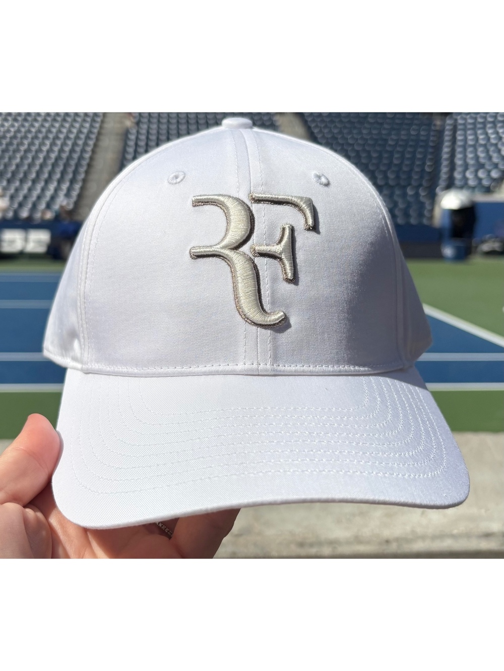 BRAND NEW 2026 US OPEN LIMITED EDITION Roger Federer Tennis White Silver Hat Cap